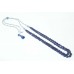 Blue Sapphire Oval Beads treated Stones NECKLACE 2 lines 280 Carats